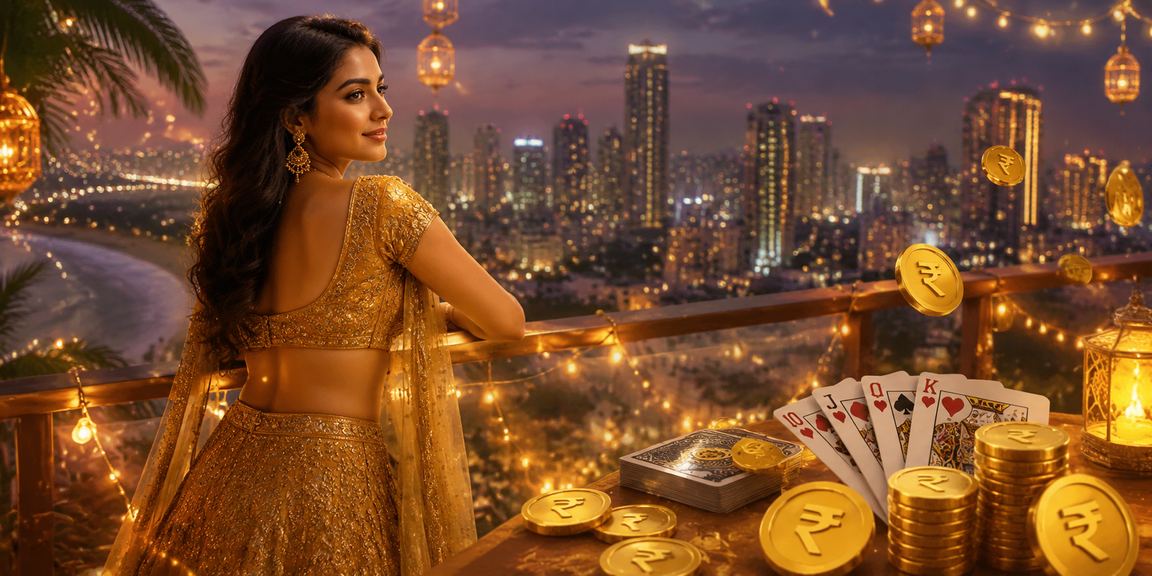Indian player enjoying Rummy card game on mobile
